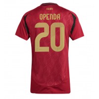 Maglia Calcio Belgio Lois Openda #20 Prima Divisa Donna Europei 2024 Manica Corta